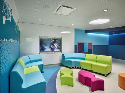 Inpatient Unit couches and screen