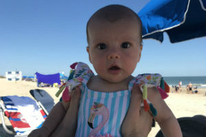 Sadie on the beach