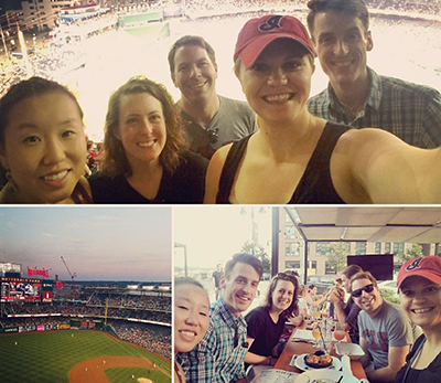 Fellows at the Nationals Game