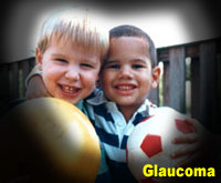 Simulation photograph: glaucoma