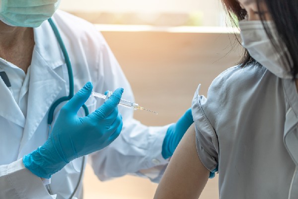 patient getting vaccine