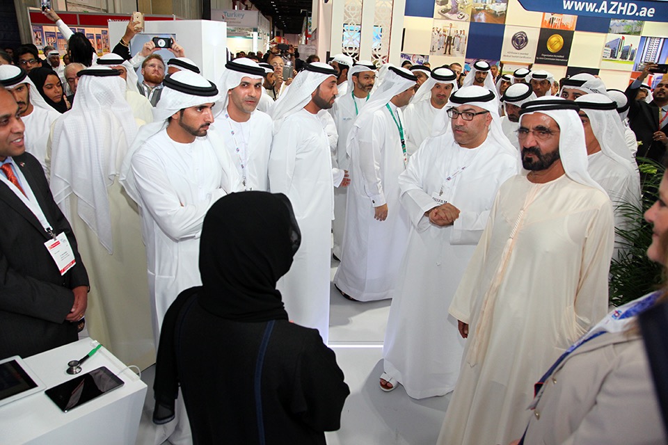 HH Sheikh Mohammed bin Rashid Al Maktoum at Arab Health